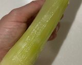 ステムレタスのナムル❁アスパラガスレタス作り方1写真