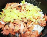 鮭とたくあんの混ぜご飯作り方4写真