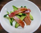 きゅうりと焼き豚のポン酢和え作り方4写真