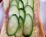 キュウリがいっぱい☆ハムチートースト1作り方4写真