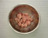 こどもが大好き！豚肉のから揚げ甘酢味作り方1写真