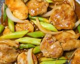 鶏肉とアスパラの甘酢ケチャップ炒め作り方5写真