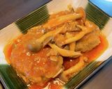 キノコとトマトの煮込みハンバーグ作り方15写真