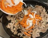 簡単炒めるだけ！韓国風ピリ辛豚丼作り方4写真