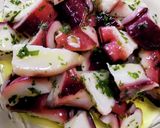 タコ刺しを大葉とオリーブオイルでさっぱり作り方4写真