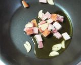 夏野菜たっぷりのベーコンと塩昆布のパスタ作り方3写真