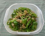 じゃこピーマンとアレンジ焼きうどん作り方3写真