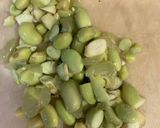 夏レシピ　枝豆入りのチャーハン作り方1写真