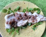 さっぱりした味、蒸し豚梅干しのせ♪作り方6写真