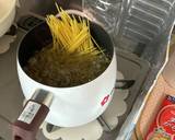 鮭とほうれん草のクリームパスタ作り方2写真
