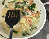 鮭とほうれん草のクリームパスタ作り方3写真