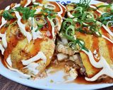 たっぷりキャベツのイカぺい焼き作り方13写真