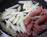 じゃがいもと粗挽きウインナーのマヨタード作り方2写真