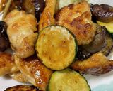 鶏胸肉と夏野菜の梅風味作り方7写真