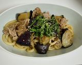 温かい揚げなすうどん作り方6写真