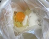 パック調理☆卵プリン(きなこ黒蜜がけ）作り方2写真