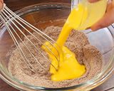 冷やしてもおいしい　チョコバナナケーキ作り方6写真