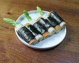 梅パラ胡瓜の竹輪海苔巻き作り方4写真