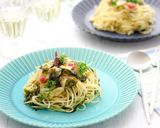 あおさと梅の和風ペペロンチーノ作り方7写真
