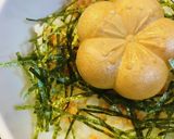 京都 辻が花 お茶漬け最中●紅鮭+海苔作り方2写真