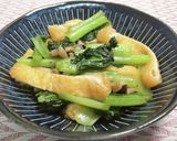 小松菜と油揚げ炒め作り方6写真