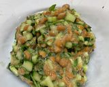 梅納豆しそきゅうりご飯作り方3写真