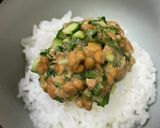 梅納豆しそきゅうりご飯作り方4写真