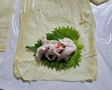 ささみ、梅、大葉、湯葉 包み？春巻き？作り方2写真
