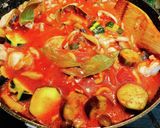 ピリ旨♡チキンと夏野菜のトマト煮込み作り方6写真