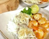 せいろで蒸す普通の焼売と包まない花焼売作り方7写真