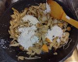 キノコたっぷり帆立のクリームパスタ作り方7写真