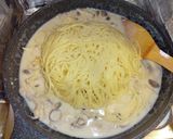 キノコたっぷり帆立のクリームパスタ作り方11写真