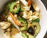 レンジ肉無コク旨茄子椎茸ゴーヤチャンプル作り方17写真