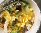 レンジ肉無コク旨茄子椎茸ゴーヤチャンプル作り方20写真