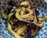 蒸しナスの麺つゆ和え作り方4写真