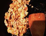簡単！豚こまのケチャップチーズ作り方5写真