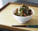 つるっと…ベーコンとほうれん草のもずく丼作り方6写真