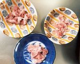 レンジ根菜茄子簡単中華トンテキ味甘酢酢豚作り方2写真