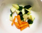 レンジ根菜茄子簡単チリソース味甘酢酢豚作り方5写真