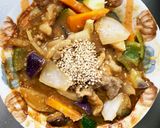 レンジ根菜茄子簡単中華トンテキ味甘酢酢豚作り方16写真