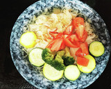 揚げ野菜とトマト出汁そうめん作り方4写真