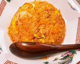 キムチチャーハン(カニカマ入り)作り方3写真