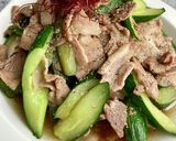 夏バテ予防♫豚肉冬瓜(きゅうり)の炒め物作り方9写真