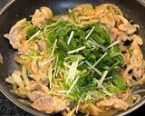 水菜入りしょうが焼き作り方10写真