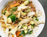 お一人様野菜たっぷりレモン味噌味洋風炒飯作り方13写真