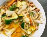 お一人様野菜たっぷりレモン味噌味洋風炒飯作り方15写真