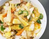 お一人様野菜たっぷりレモン味噌味洋風炒飯作り方16写真