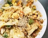 お一人様野菜たっぷりレモン味噌味洋風炒飯作り方21写真