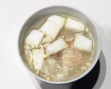 暑気払い。レンジでとうがんと鶏肉のスープ作り方2写真