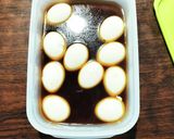 ピリ辛辣油味玉作り方1写真